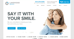 Desktop Screenshot of lakewooddentistsoffice.com